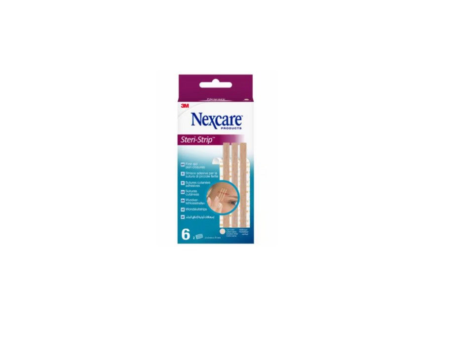 3M Steri-Strips Tiras 75x6mm (bundle QUIRÚRGICO FACIAL)