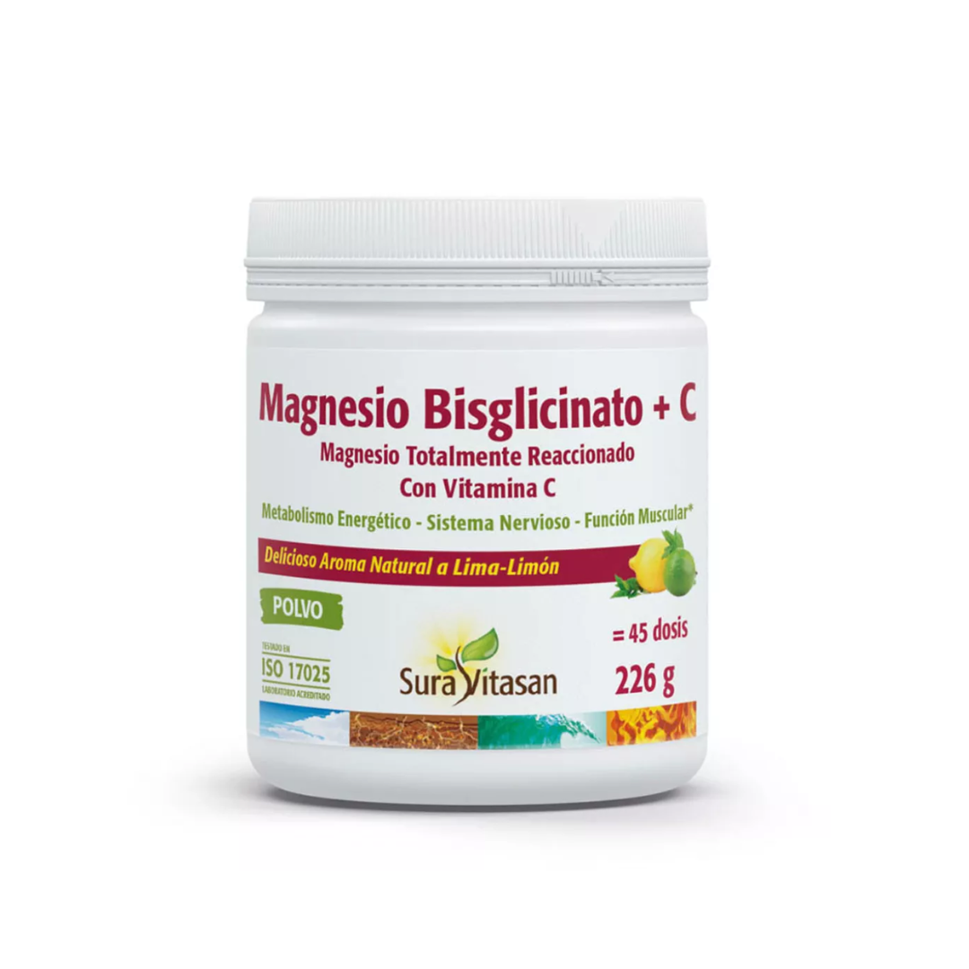 Sura Vitasan Magnesio Bisglicinato + C polvo (226 gm)