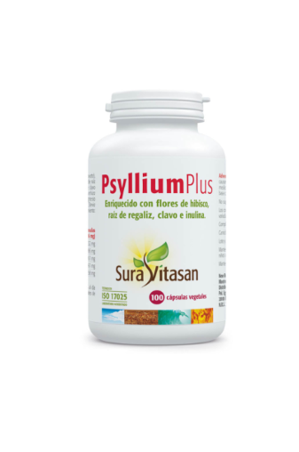 Sura Vitasan Psyllium Plus Plantago: 405 mg (100 cápsulas)