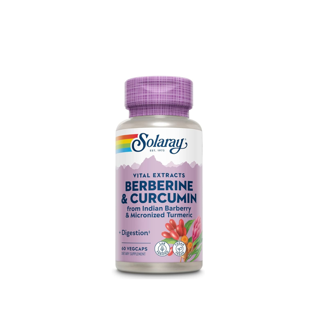 Solaray Berberina y Curcumina 600 mg (60 capsulas)