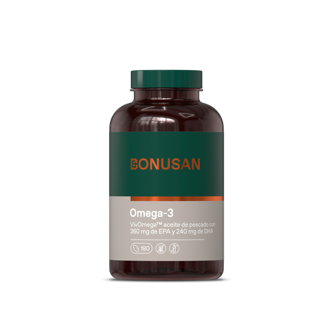 Bonusan Omega-3 EPA: 360 mg  DHA: 240 mg (180 perlas)