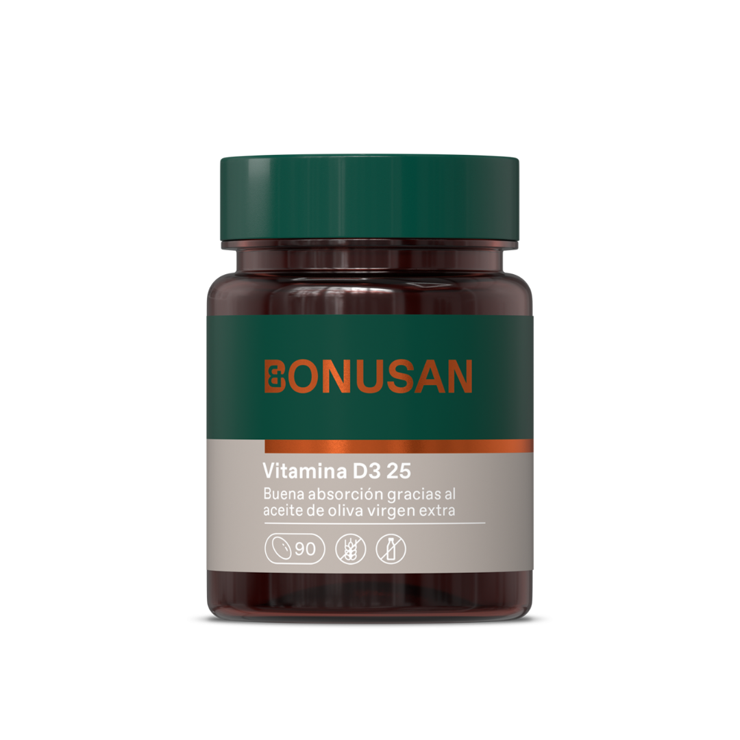 Bonusan Vitamina D3: 25 mcg (1000 UI) (90 comprimidos)