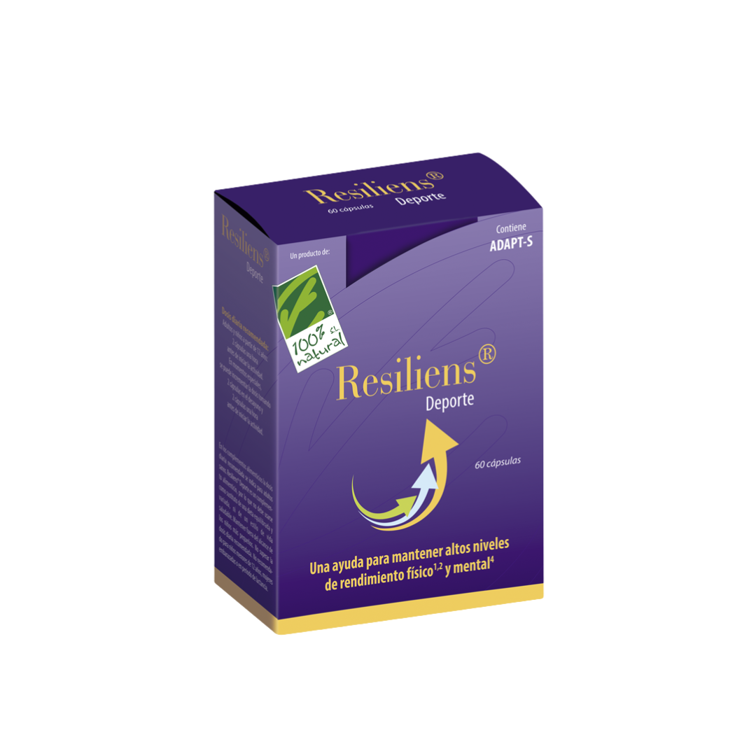 Cien por cien Natural Resiliens Deporte (60 cápsulas)