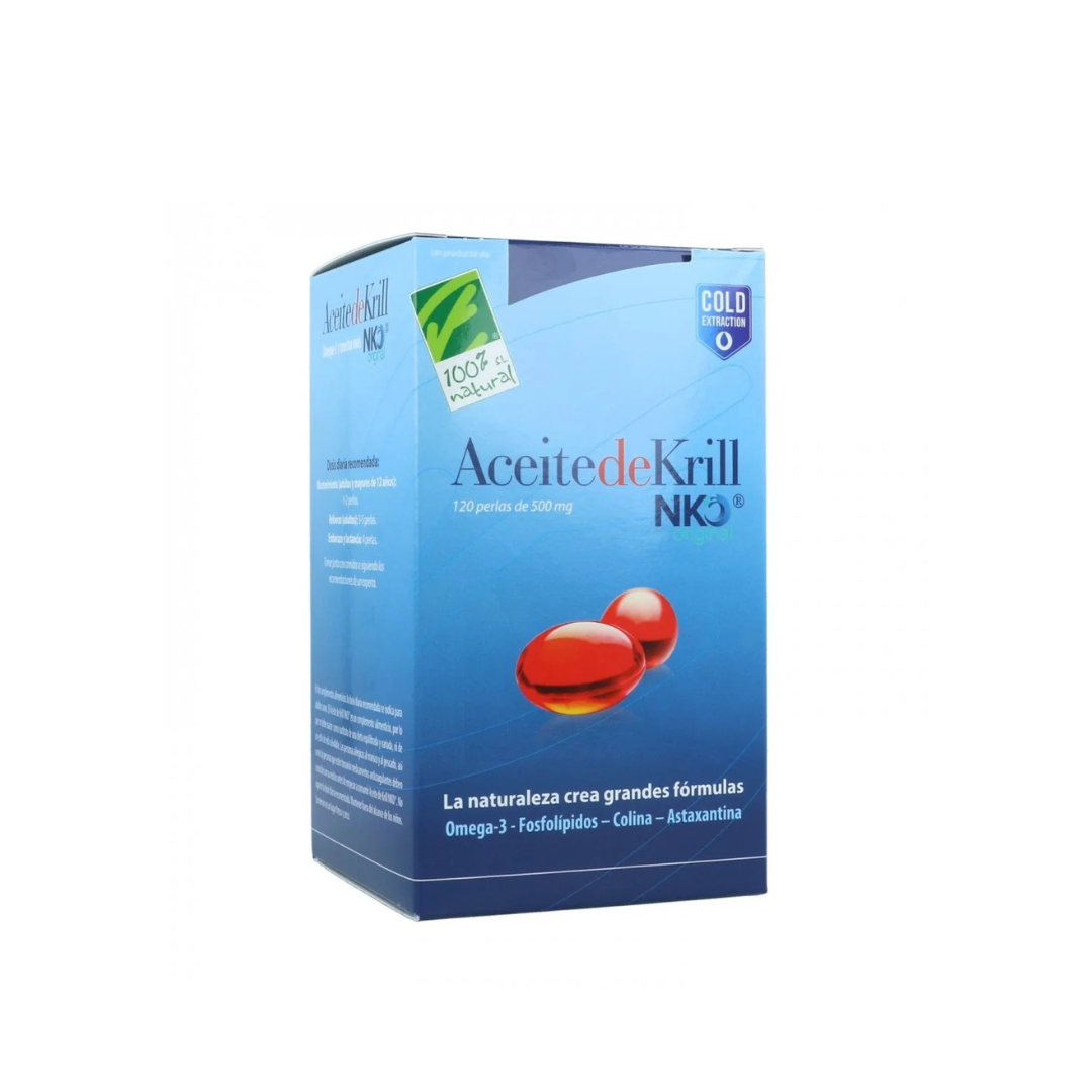 Cien por cien natural Aceite de Krill NKO 500 mg (120 cápsulas)