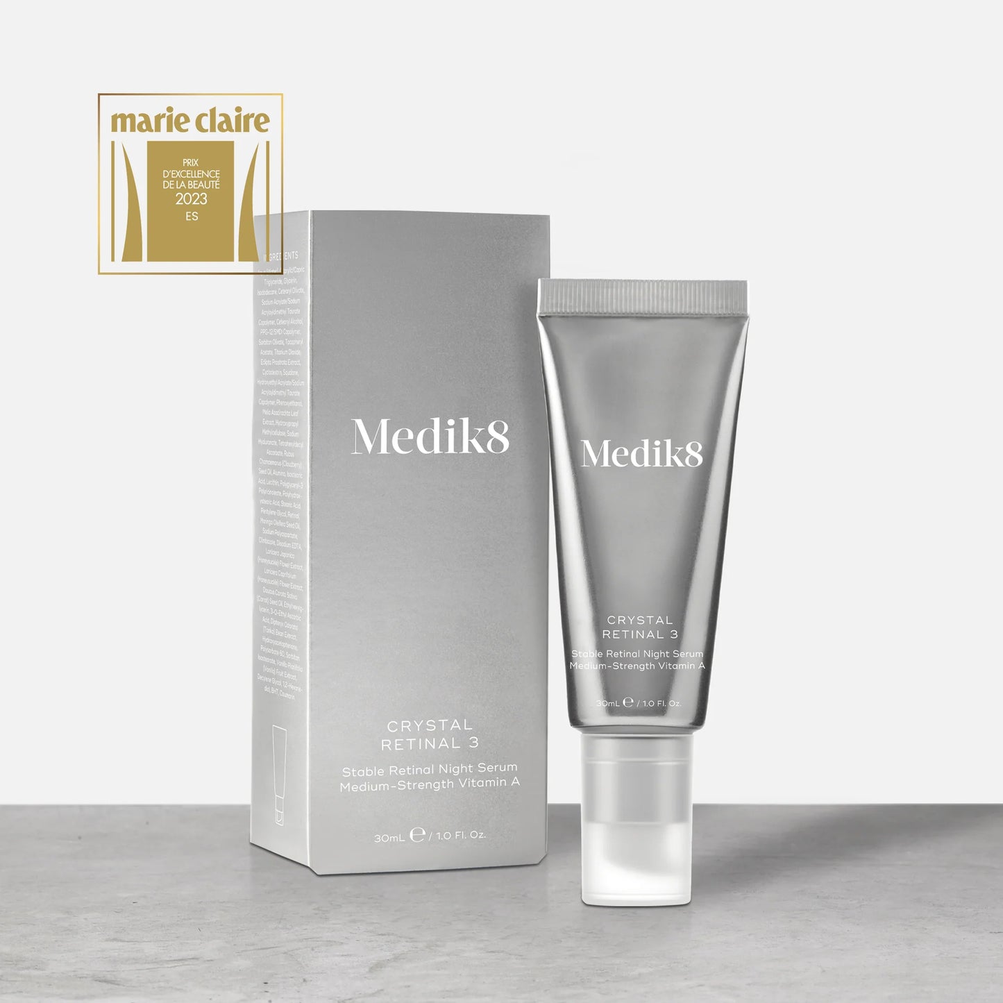 Medik8 Crystal Retinal 10 - Retinaldehído estable 0.1% - Potencia alta 30ml