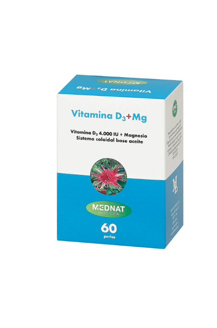 Mednat Vitamina D3 (4000 UI) +Mg ( 66 mg) (60 perlas)