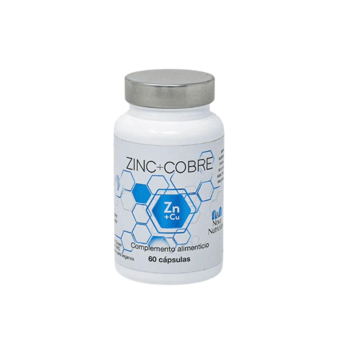 N&N Zinc 20mg + Cobre 0.25mg (60 cápsulas)