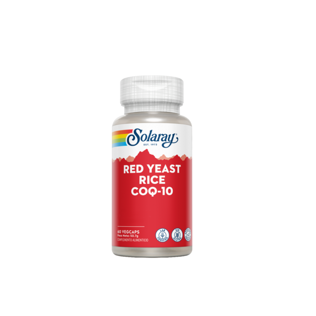 Solaray Levadura de arroz rojo + Q10 (60 cápsulas)