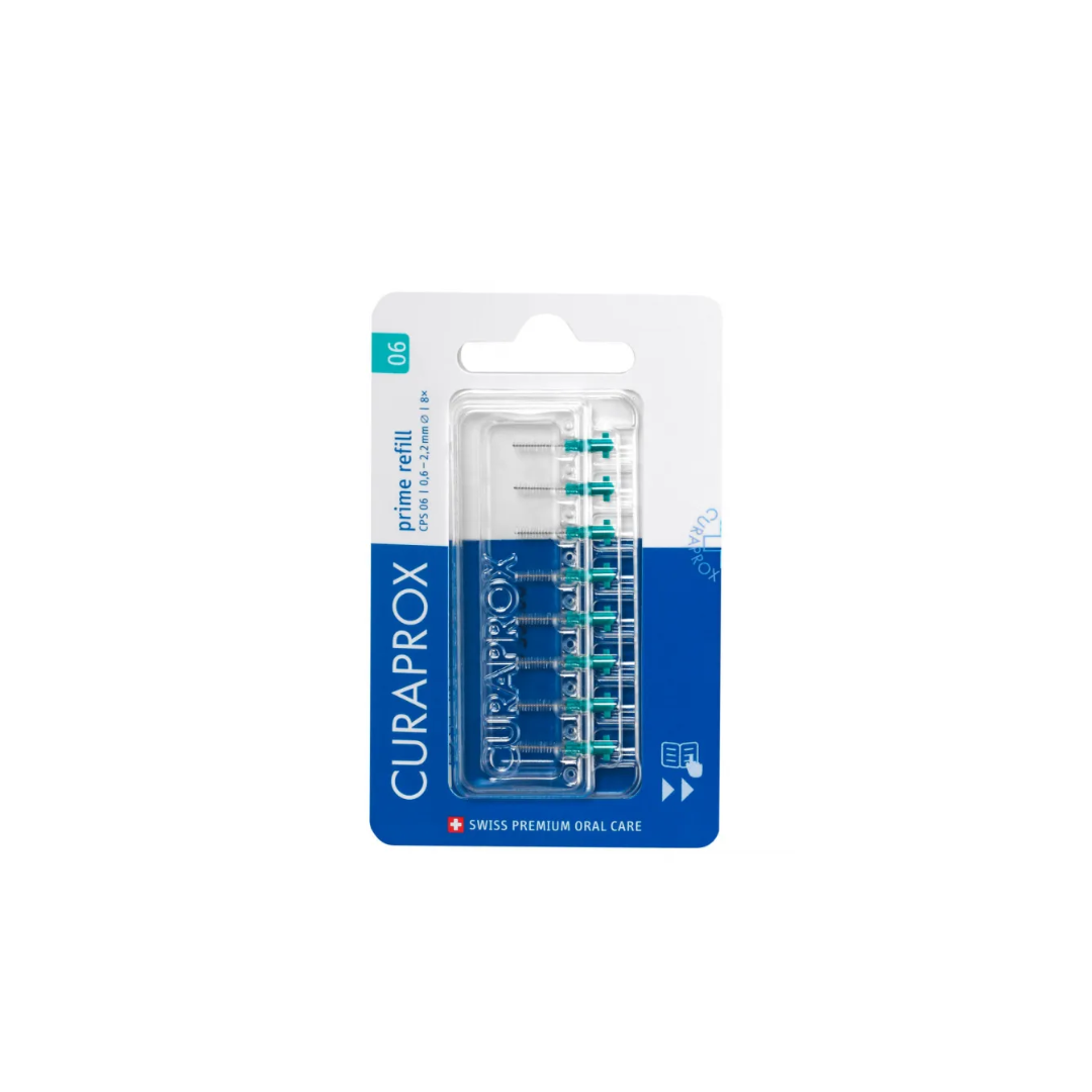 Curaprox Prime refill CPS 06 mm/2.2 mm turquesa (8 unidades)