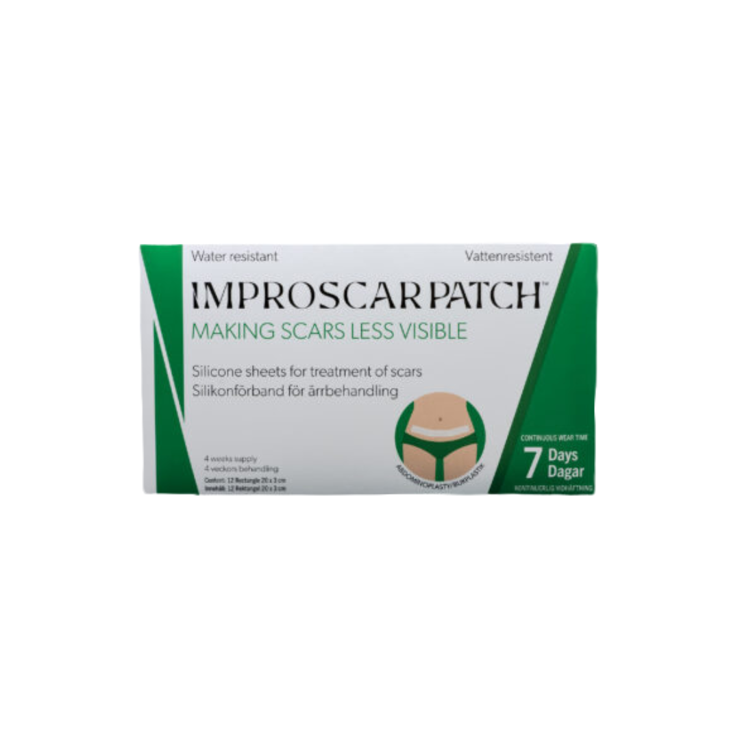 Improscar Patch  Abdominoplastia  - Rectángulos 20x3cm (12 parches)
