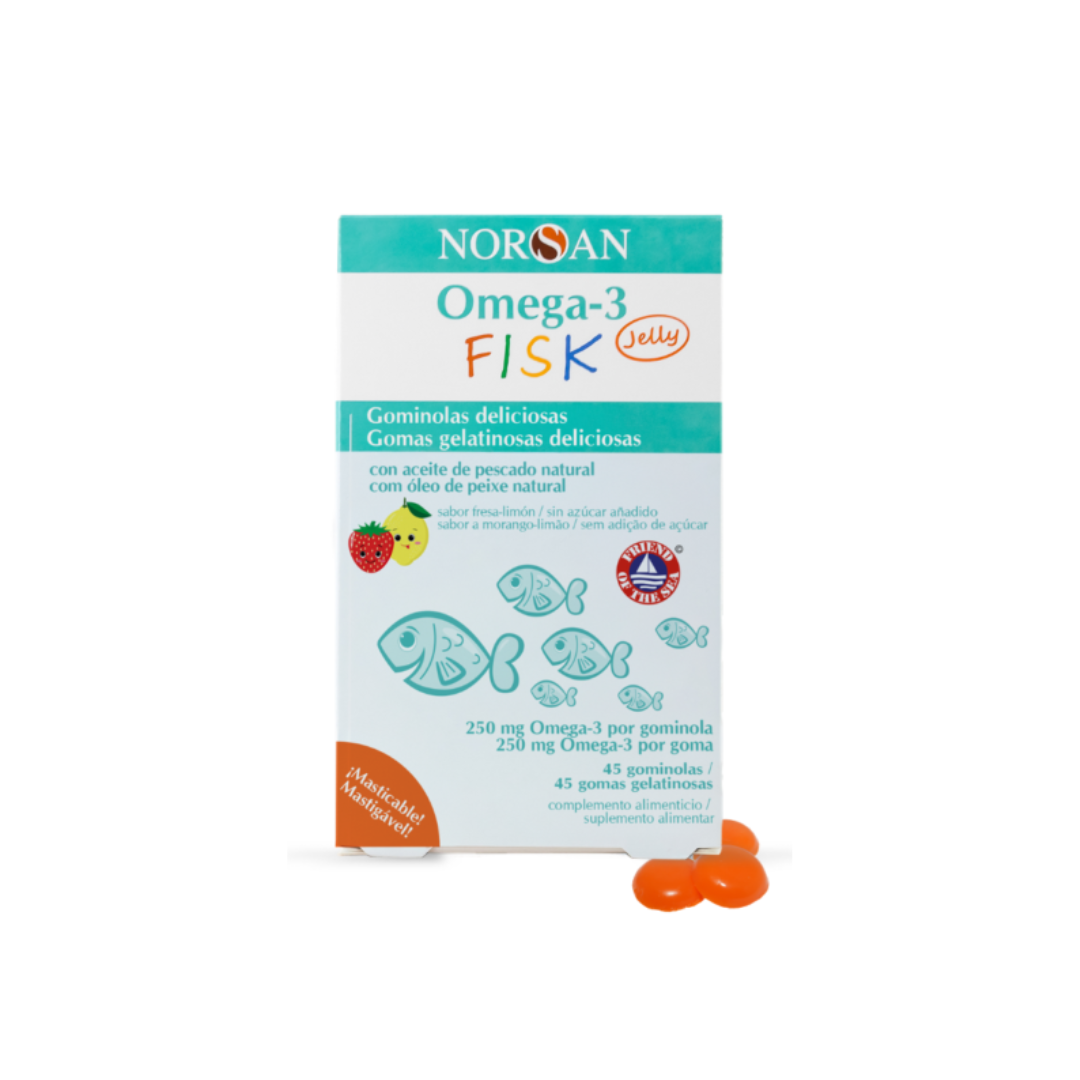 Norsan Omega-3 Fisk (280 mg) (45 gominolas)