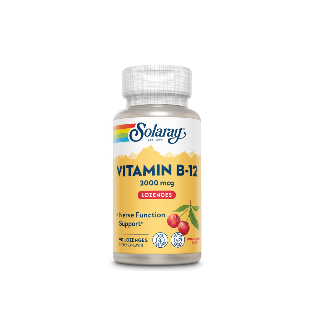 Solaray Vitamina B12 2.000UI (90 comprimidos sublinguales)