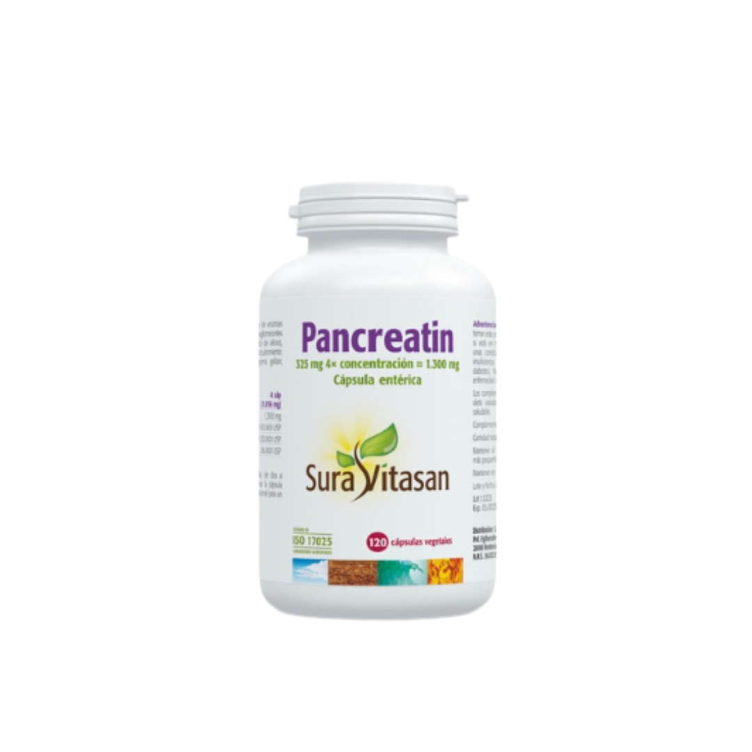 Sura Vitasan Pancreatin 928 mg (120 cápsulas)