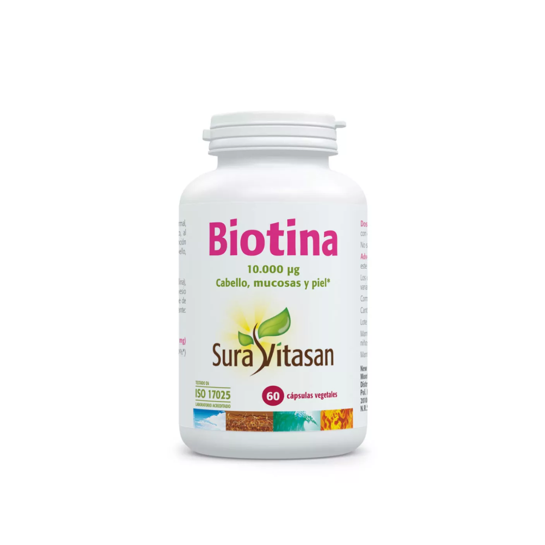 Sura Vitasan Biotina 10.000  µg (60 cápsulas)
