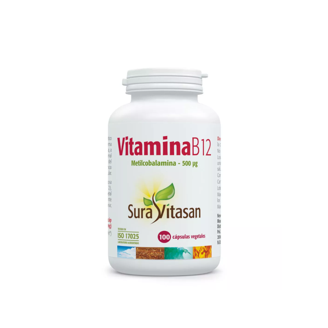 Sura Vitasan Vitamina B12 500 mcg (100 cápsulas)