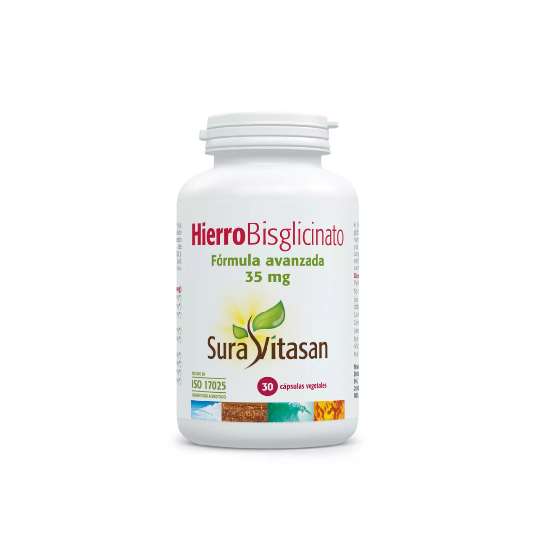 Sura Vitasan Bisglicinato de Hierro 35 mg (30 cápsulas)