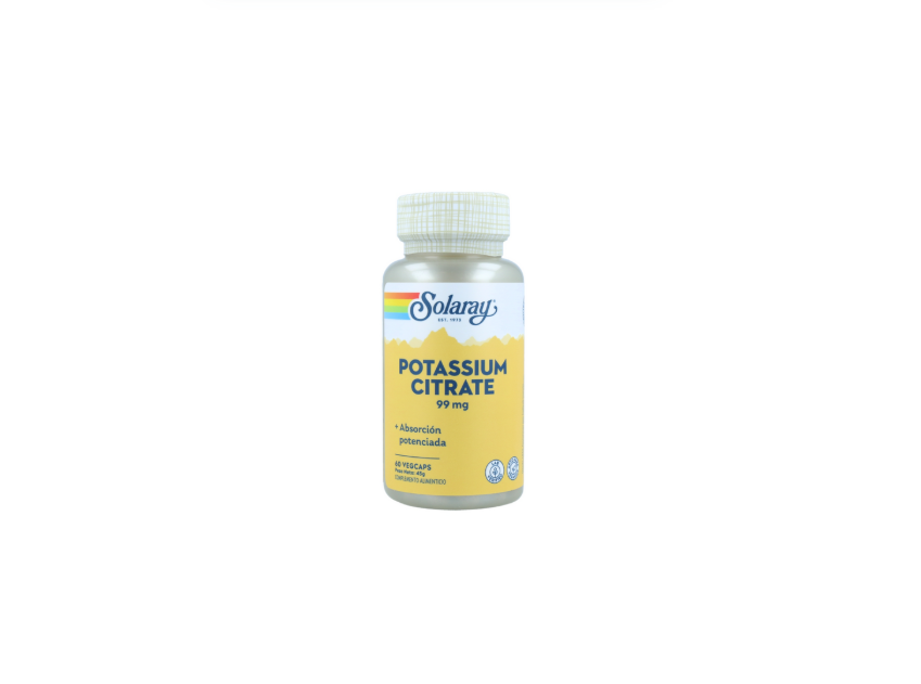 Solaray Citrato de Potasio 99 mg  (60 capsulas)