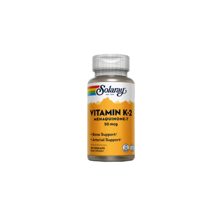Solaray K2 Menaquinona 7 - 50 mcg (30 capsulas)